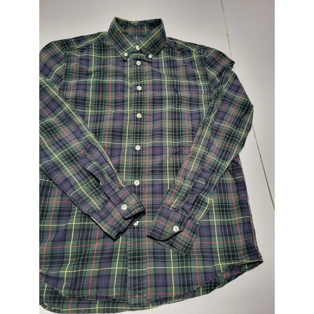 (#18) Polo Ralph Lauren Long Sleeve Button Down Size Kid's L(14-16) MULTICOLOR
